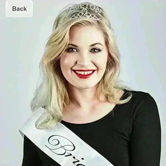 Bride To Be Tiara and Sash by Bridal Swan - Picture 3 of 6